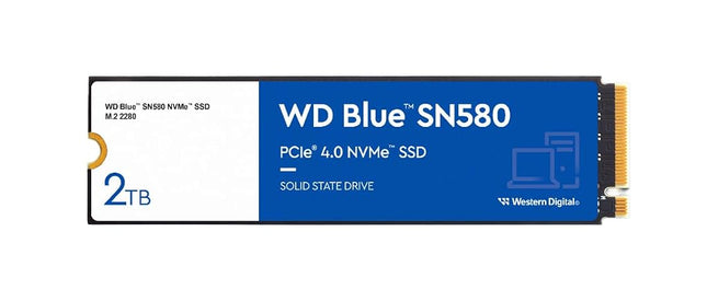 WD Blue SN580 2TB SSD, NVMe SSD, M.2 2280, PCIe Ge