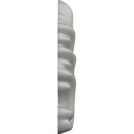 Ekena ONL01X02HE 1 1/8" W x 2 3/4" H x 3/8" P Helene Leaf Drop Onlay, Primed