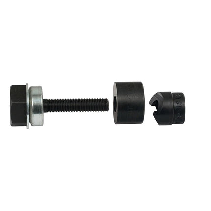 Klein Tools 53728SEN Punch Set, Optimized Design 10-Guage Mild Steel Knockout Punch Set with Black Finish, 1/2-Inch