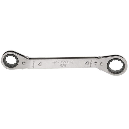 KLEIN TOOLS 68242 3/4-Inch by 7/8-Inch Fully Reversible Ratcheting Offset Box Wrench