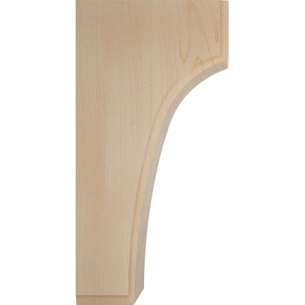 Ekena BKTW05X04X08CVMA 5 1/4" W x 4" D x 8" H Clarksville Bracket, Maple