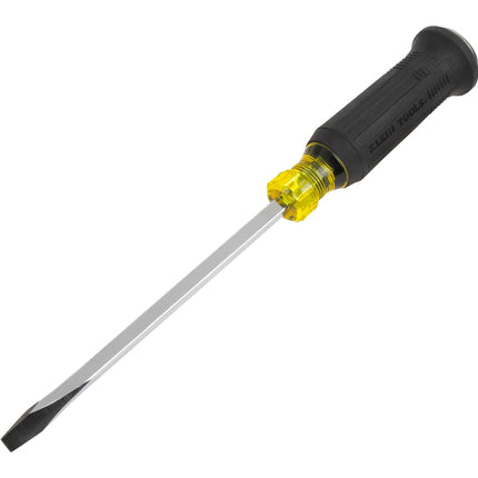 Klein Tools 6007DD 5/16-Inch Keystone Demolition Driver, 7-Inch Blade, Steel Tip-to-Cap Construction, Cushion-Grip™ Handle, Oversized Strike Cap, Square Shank with Wrench Assist