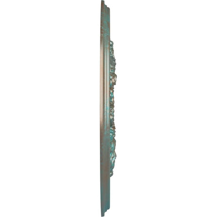Ekena Millwork CM23ACCGS Acanthus Twist Ceiling Medallion 23 5/8"OD x 4 5/8"ID x 1 7/8"P Copper Green Patina
