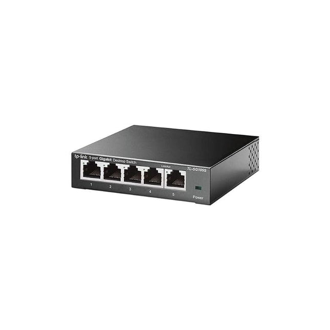 TP-Link TL-SG105S | 5 Port Gigabit Ethernet Switch | Desktop/Wall-Mount | Plug & Play | Fanless | Sturdy Metal | 3 Year Manufacturer Warranty | 802.1p/DSCP QoS & IGMP Snooping | Compact Design