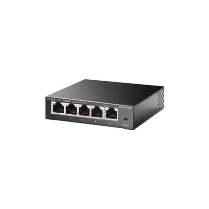 TP-Link TL-SG105S | Switch Ethernet Gigabit de 5 puertos | Montaje en escritorio/pared | Plug & Play | Sin ventilador | Robusto de metal | 3 años de garantía del fabricante | QoS 802.1p/DSCP y IGMP Snooping | Diseño compacto