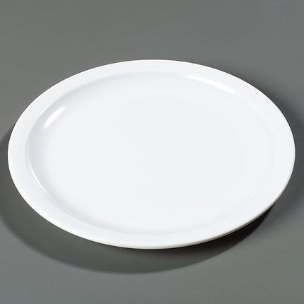 Carlisle FoodService Products Kingline Plastic Bread Plate, Butter Plate, Melamine Plate for Catering, Restaurants, 5.5 Inches, White, (Pack of 48)