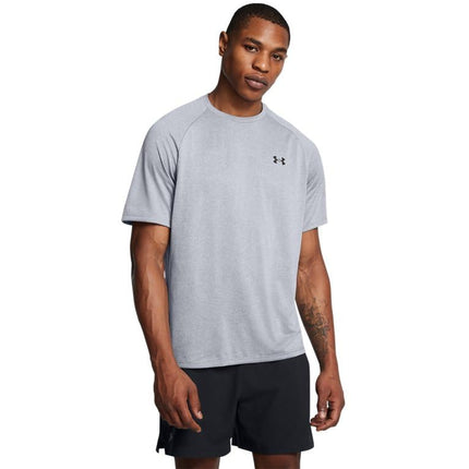 Under Armour - Mens UA Tech 20 SS T-Shirt, Large x Tall, Steel Light Heather/Black