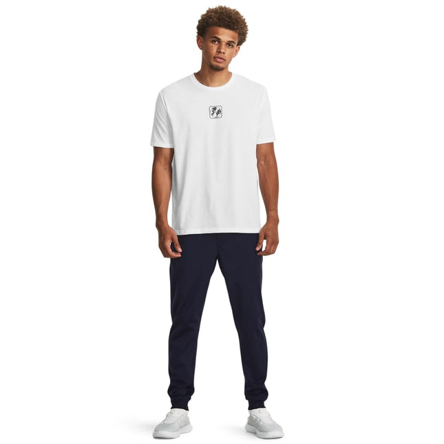 Under Armour Men's Sportstyle Tricot Joggers Trousers, (411) Midnight Navy/Black, XXL