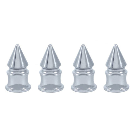 Cubiertas de vástago de válvula estilo punta cromadas United Pacific - Paquete de 4, Modelo 70038