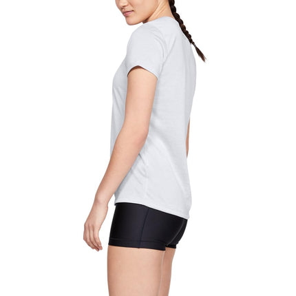 Under Armour Women Tech Short Sleeve V - Twist, Ladies T Shirt Made of 4-Way Stretch Fabric, Ultra-light & Breathable Running Apparel