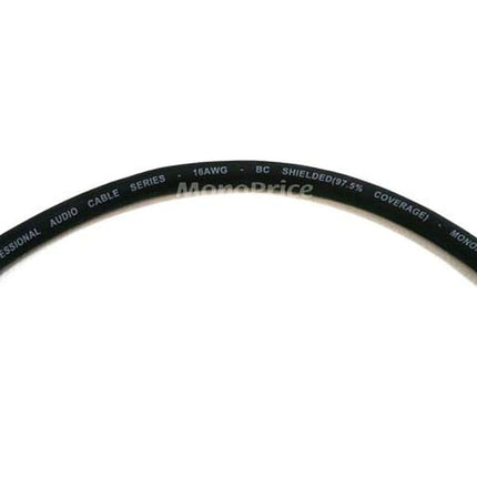Monoprice Premier Series XLR Male to RCA Male Cable Gold Plated Connectors | 16AWG Shielded Twisted Pair Oxygen-Free Copper Braid Conductors