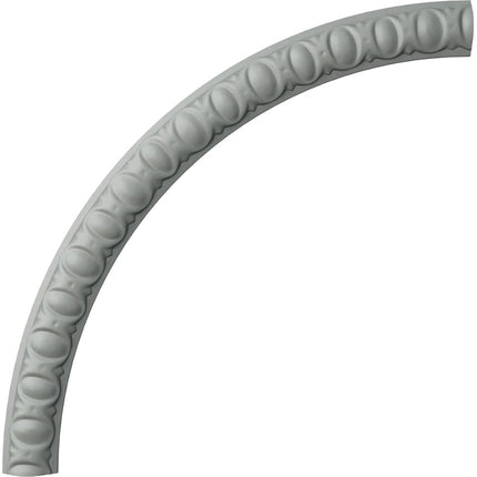 Ekena Millwork CR22MD Middlesborough Roof Ring for Eggs and Darts - 1/4 Full Circle - White