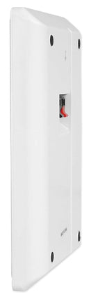 4 Altavoces delgados Rockville RockSlim blancos de 5,25" y 240W para cine en casa con montaje fácil en pared