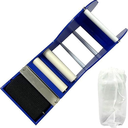 Distributeur de ruban adhésif kraft gommé WELSTIK de 7,6 cm activé à l'eau pour l'expédition, le cartonnage et le scellement de boîtes, bleu