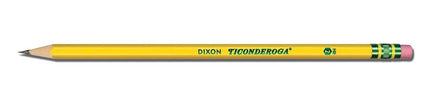 Ticonderoga Dixon Wood-Cased #2 HB Pencils, Six 24-Count Hang-Tab Boxes, Total 144 Pencils, Yellow (13924)