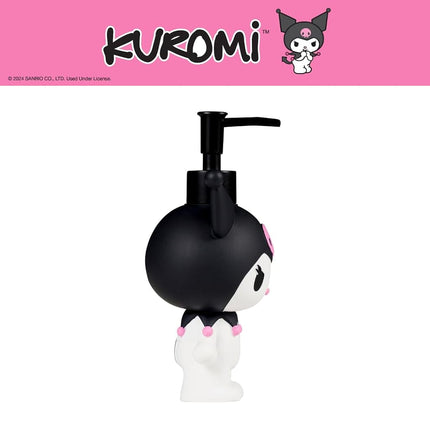 Distributeur de savon et de lotion en résine Sanrio Kuromi, 384 ml (produit sous licence officielle) par Franco Collectibles