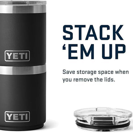 YETI Rambler 10 oz Stackable Lowball 2.0, Vacuum Insulated, Stainless Steel with MagSlider Lid, Cosmic Lilac