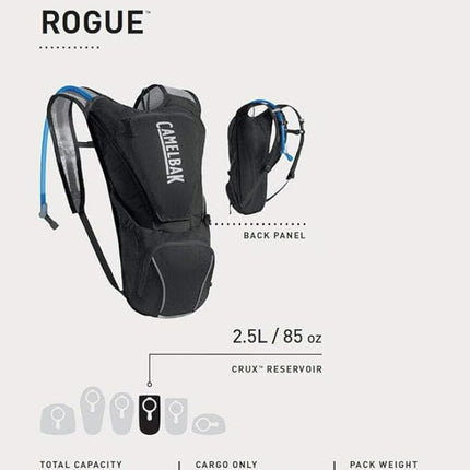 Sac d'hydratation CamelBak Rogue 2,5 L, noir/graphite