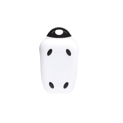 Dexas Chop & Scoop Cutting Board, 6.5 by 10.5 inches, White with Black Handle