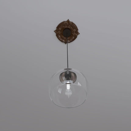 Ekena Millwork CMP10ATCDC Attica Thermoformed PVC Ceiling Medallion (Fits Canopies up to 4 1/8"), 10"OD x 3 1/2"ID x 3/4"P, Metallic Dark Copper