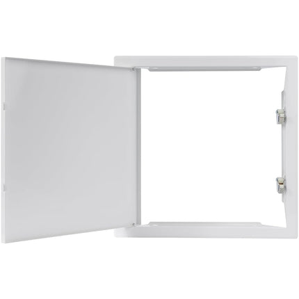 Repa Market 12 x 12 Inch Access Panel for Drywall – White Galvanized Steel Wall Hole Cover/Access Door Panel with Click Function – Heavy-Duty Service Hatch for Plumbing, Electrical, HVAC Access Door