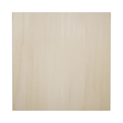 5 1/2"W x 5 1/2"H x 1 1/8"P Americraft Solid Hardwood Stain Grade Standard Smooth Rosette with Decorative Edge, Poplar