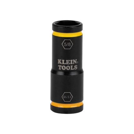 Klein Tools 66075 Impact Driver Flip Socket, 11/16- and 5/8-Inch Sizes, Use with Klein Tools Compact Impact Wrenches BAT20CW, BAT20CW1