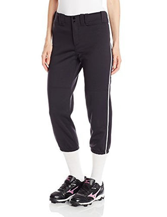Mizuno Women's Women's Mizuno Women s Belted Piped Pant Black White, Black-white, UK