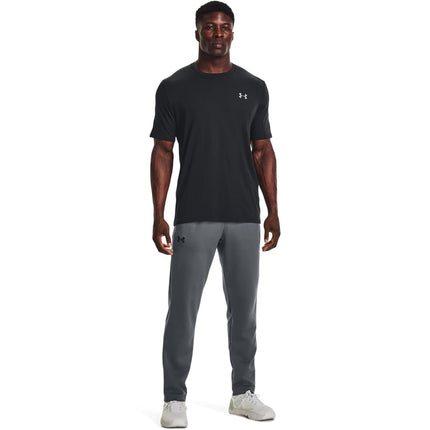 Under Armour Men's Left Chest Lockup Short Sleeve T Shirt, (001) Black / / Mod Gray, XS