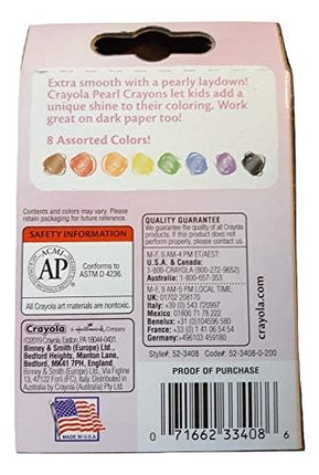 Crayola Crayones Perlados 8 Unidades