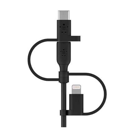 Belkin Universal Cable (3-in-1 USB-C, Lightning, Micro-USB Charging Cable) Charge Smartphones, Tablets, Power Banks and more (3.3ft/1m)