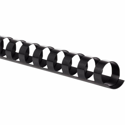 Lomos/Espiral/Canutillos/Peines de encuadernación CombBind de Mead, 9/16", capacidad para 105 hojas, negro, paquete de 125 (4000138)