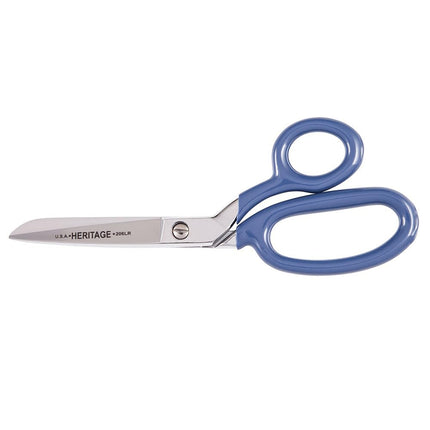 Klein Tools 206LR Bent Trimmer with Large Ring & Blue Coating, 7-Inch