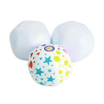 Colorations DYOBALL Decorate Your Own Beach Ball (Pack of 12)