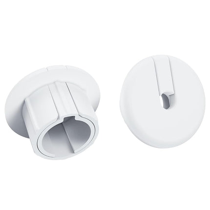 Cable Routing Kit for Starlink, Cable Mounting Kit, Starlink Accessories, Wall Grommets for Cables, Cable Wall Pass Through for 1 Inch Wall Hole and Furniture Wire Hole (2 Pack White)