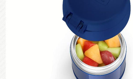 THERMOS FUNTAINER 10 Ounce Stainless Steel Vacuum Insulated Kids Food Jar with Spoon, Cars
