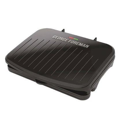 George Foreman - Family size Panini grill and press, non-stick ceramic coating, grease removal slope, angle adjustable, indoor and outdoor use