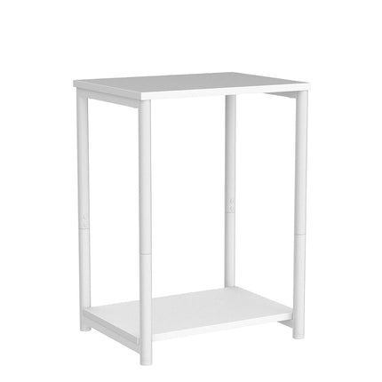 VASAGLE Side Tables Set of 2, Small End Table, Nightstand for Living Room, Bedroom, Office, Bathroom, White ULET272W14 ,11.8'' x 15.2'' 19.7''