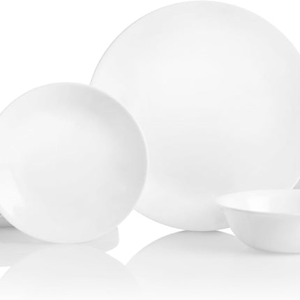 Corelle 18-Piece Dinner Set, Winter Frost White Se