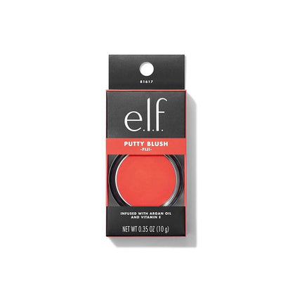 (Fiji) - e.l.f. Putty Blush, Creamy & Ultra Pigmented Formula, Infused with Argan Oil & Vitamin E, Fiji, 10ml (10g)