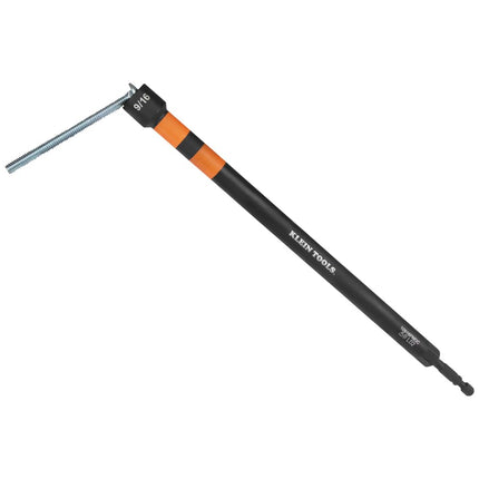 Klein Tools 10916PNDC 9/16-Inch Power Nut Driver, Magnetic Color-Coded Power Nut Driver, Impact-Rated with 10-Inch Extended Reach