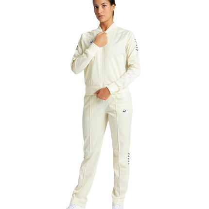 ARENA Women's Icons Relax IV Team Jacket Full-Zip Track Jacket Regular Fit Side Pockets Retro Logo Sporty Athletic Coat