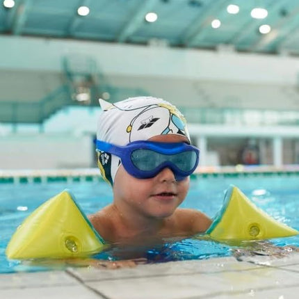arena Spider Kids Mask Anti-fog Swimming Goggles, Swimming Mask with Large Lenses, Medium-Dark Lenses for Any Environment, UV Protection, Self-Adjusting Nose Bridge, Close-Fitting