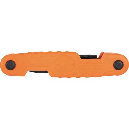 KLEIN TOOLS 70550T Pro Folding Hex Key Set, 10-Key Torx Sizes T6 to T40, Heat-Treated Alloy Steel, High-Leverage Blades
