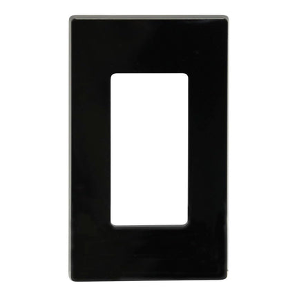 Leviton 80326-SI 6-Gang Decora Plus Wallplate Screwless Snap-On Mount, Ivory