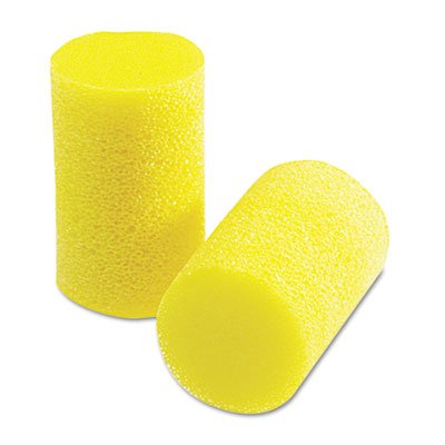 3M 3101103 Ear Classic Small Earplugs in Pillow Paks, PVC Foam, Yellow, 200 Pairs