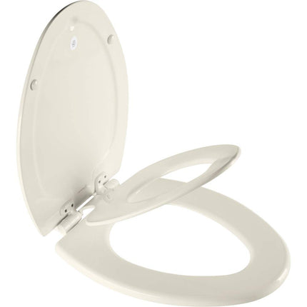 Mayfair 1888SLOW 346 NextStep2 Toilet Seat, Biscuit, Elongated