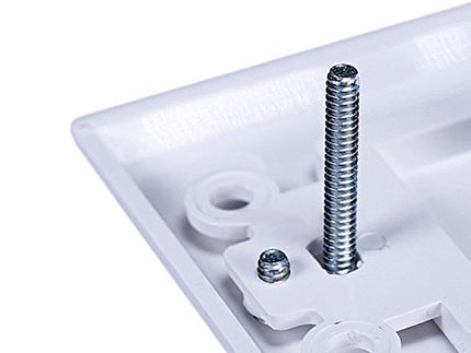 iMBAPrice (5 Pack) Premium 2 Connector Banana Wall Plate - Banana Plug Binding Post Wall Plate for Speakers