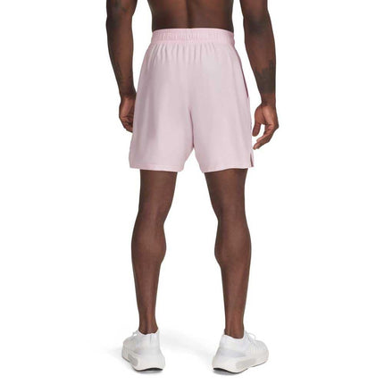 Under Armour Men's Woven Wordmark Shorts, (647) Prime Pink / / Black, X-Large Tall