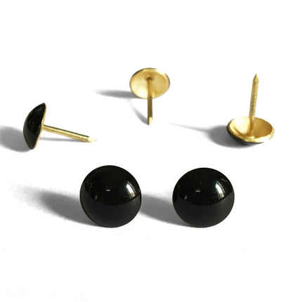 500pcs a lot: D11mmxL17mm Sofa Upholstery Tacks Wooden Furniture Decorative Tacks Hobnail Thumb Nails Home DIY Upholstery Nails, Black